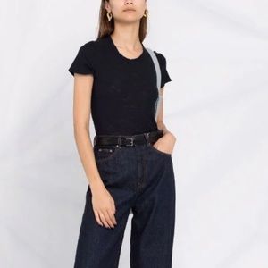 Round Neck Navy Blue James Perse T-Shirt